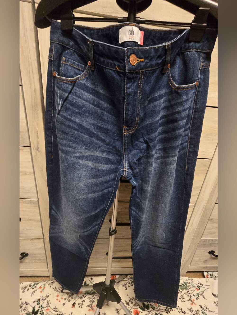 Cabi Dark Denim Malibu Jeans Size 14